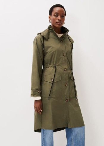 Phase Eight Chloe Longline Coats Khaki Canada | IFXQDG-072